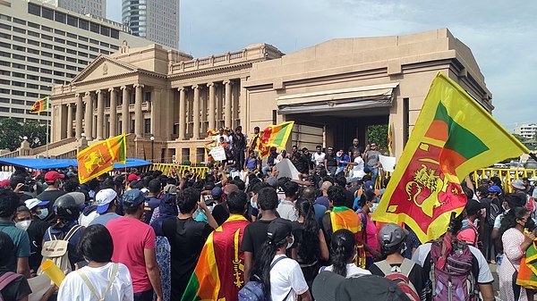 Sri Lanka's mass anti-government protests in 2022 ushered in a change in the country's leadership. But not much has changed. Photo: AntanO via Wikimedia Commons